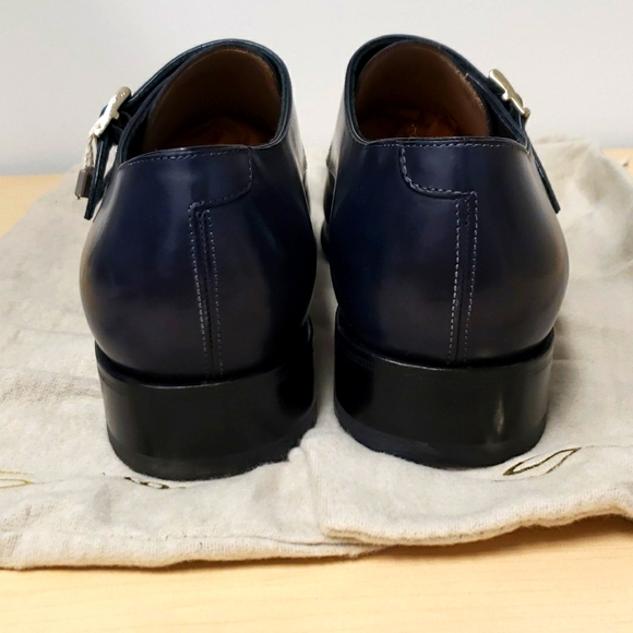 Santoni Double-Buckle Captoe Shoes - Picture 3 of 5